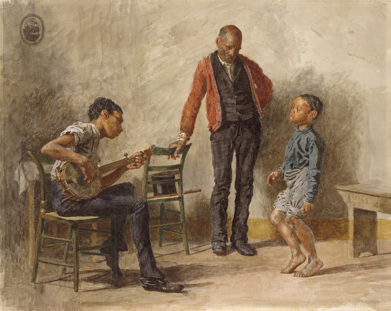 1878年の「The Dancing Lesson」。 作： トーマス・イーキンズ