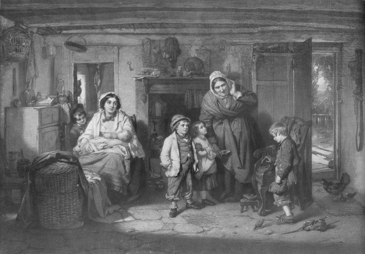 Mitherless Bairn、c1893、1911 作： トーマス・フェード