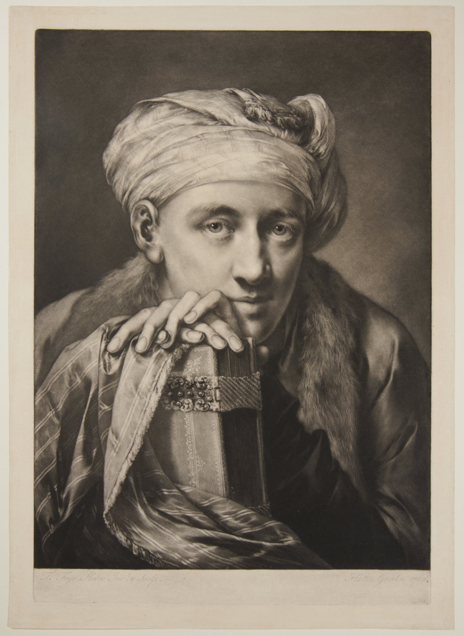 Mann mit Turban, der sich auf ein Buch stützt 作： トーマス・フライ