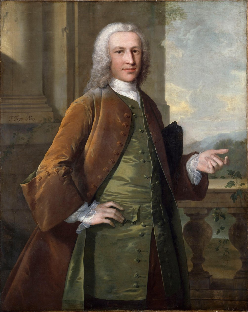 Porträt von Sir Charles Kemeys-Tynte, Baronet (1710-1785) 作： トーマス・フライ
