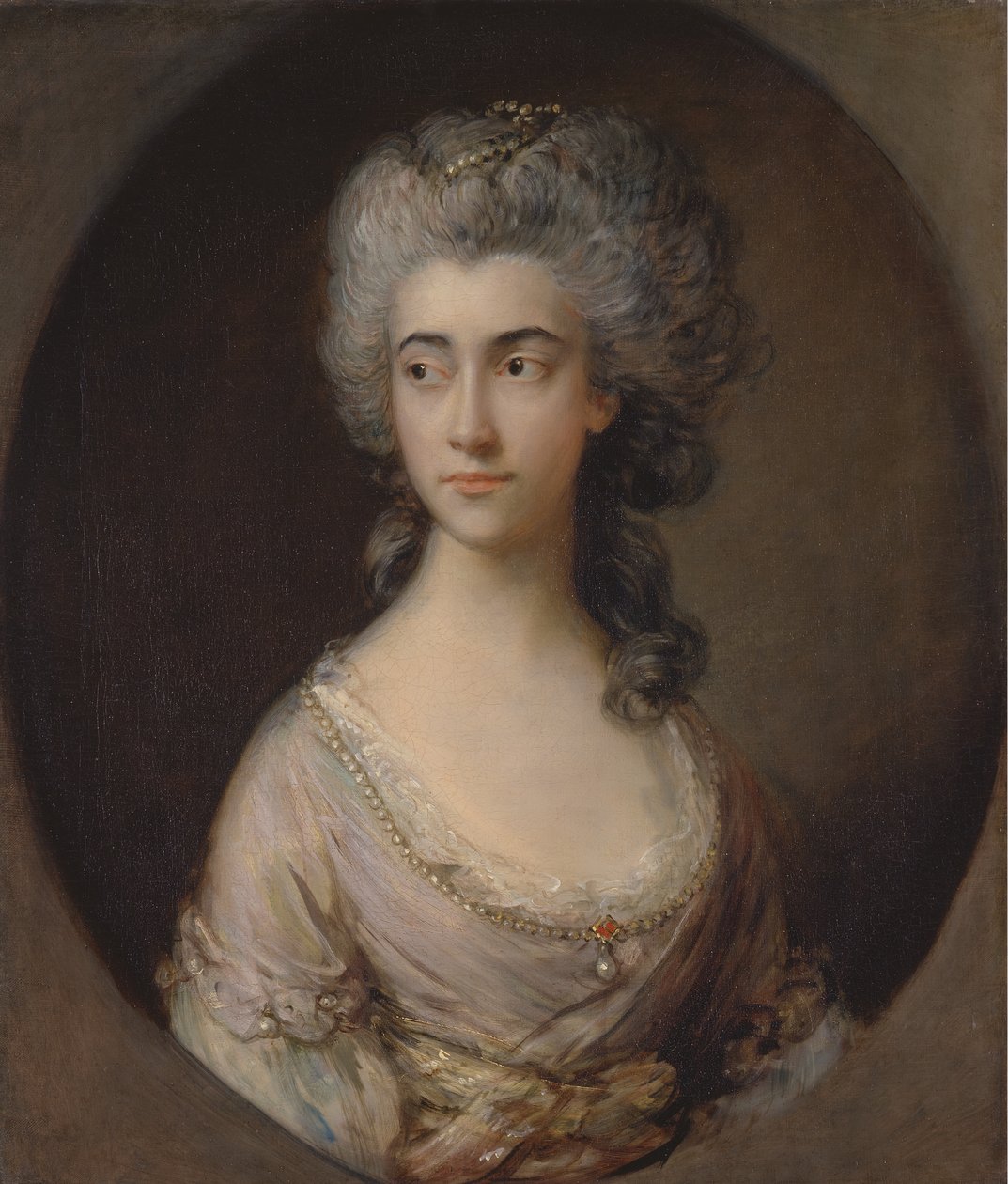 メアリー・ヘバーデン、カリフォルニア州。 1777年。 作： トーマス・ゲインズバラ