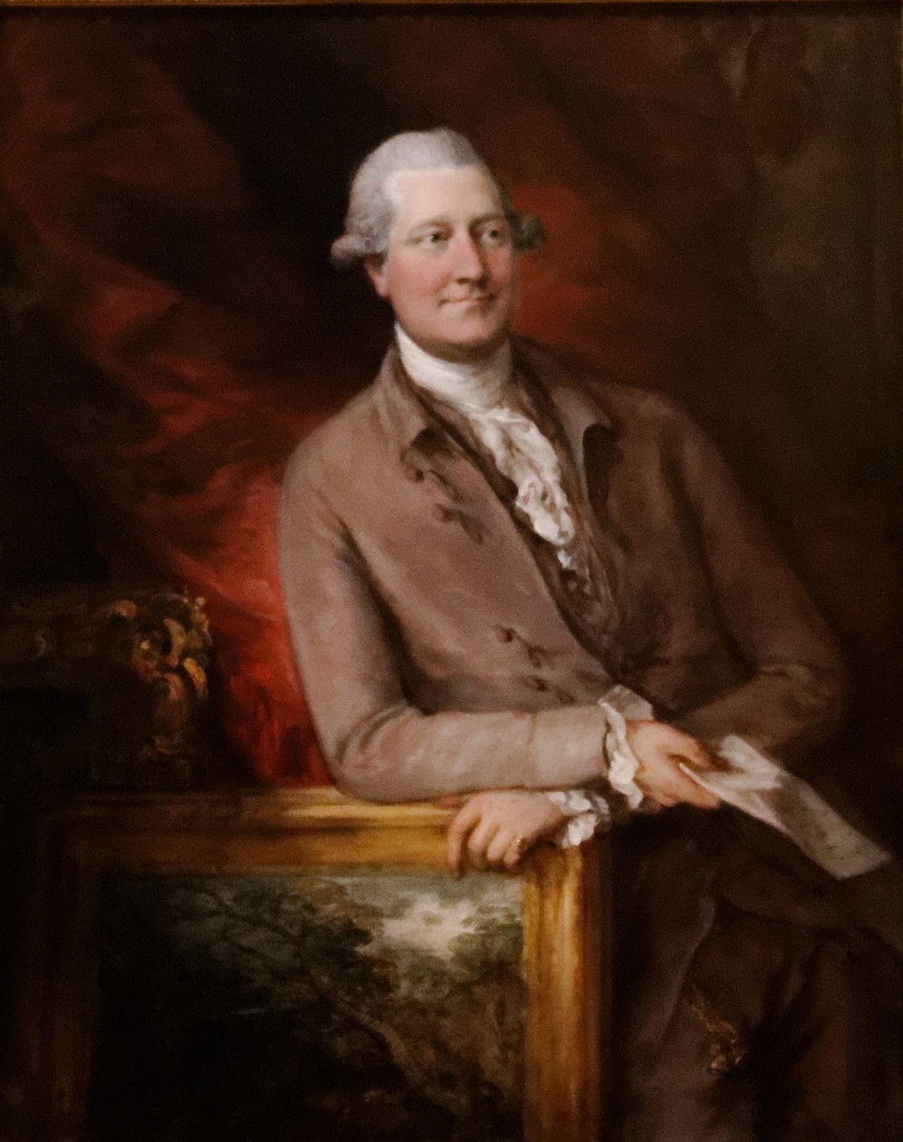 ジェームズ・クリスティ（1730～1803）の肖像 作： トーマス・ゲインズバラ