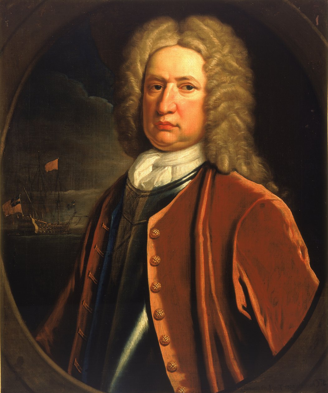 チャールズ・ウェイガー提督（1666～1743年） 作： トーマス・ギブソン