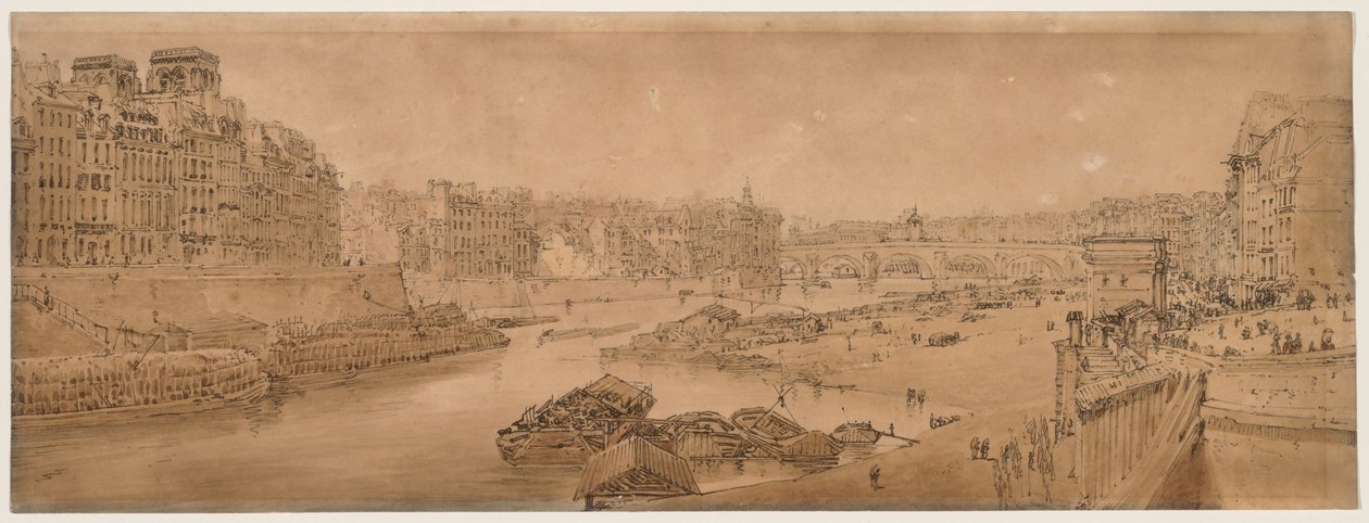 パリで最も美しい景色の 20 の選択…、1802 年。 作： トーマス・ガーティン