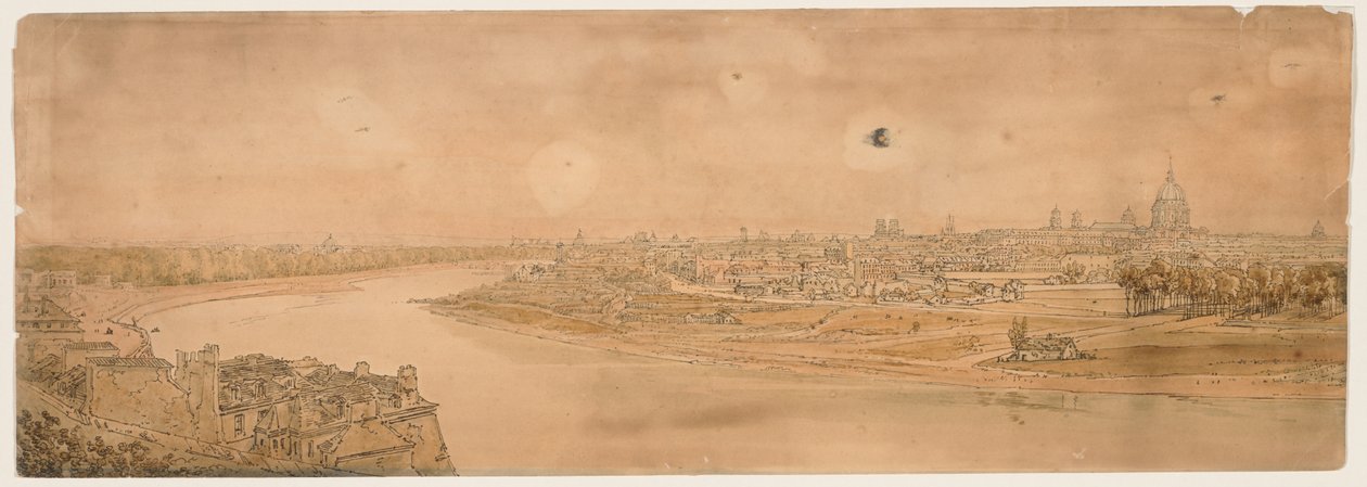 パリで最も美しい20の景色のセレクション、1802年。 作： トーマス・ガーティン