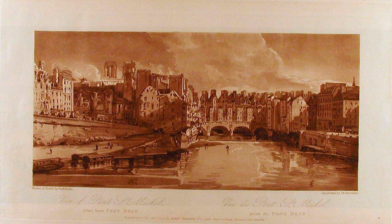 Ansicht der Pont St. Michel vom Pont Neuf aus 作： トーマス・ガーティン