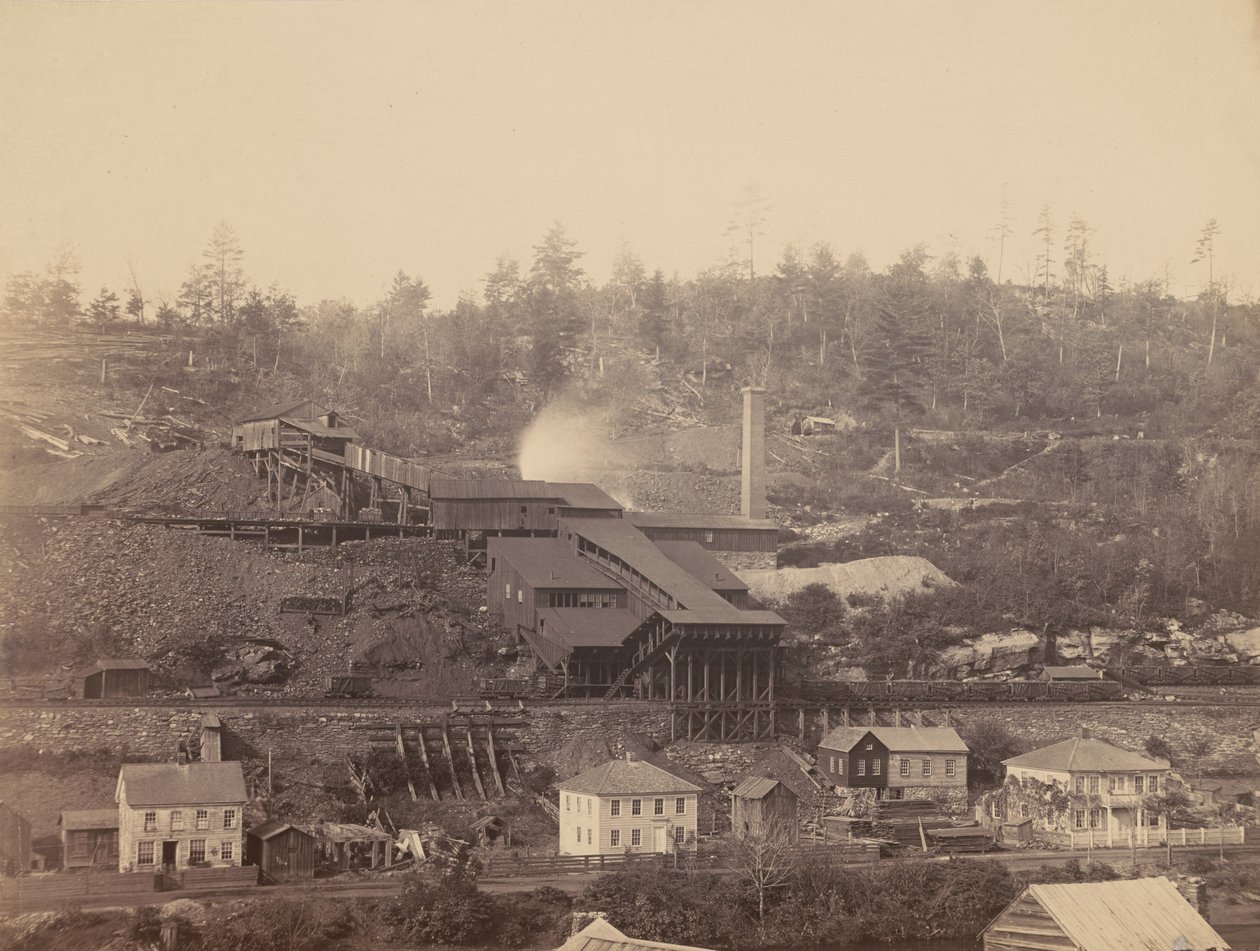 イートン・アンド・カンパニーのブレーカー、アーチボルド、デル・アンド・ハドソン運河社、c.1863-1865年（写真） 作： トーマス・H・ジョンソン