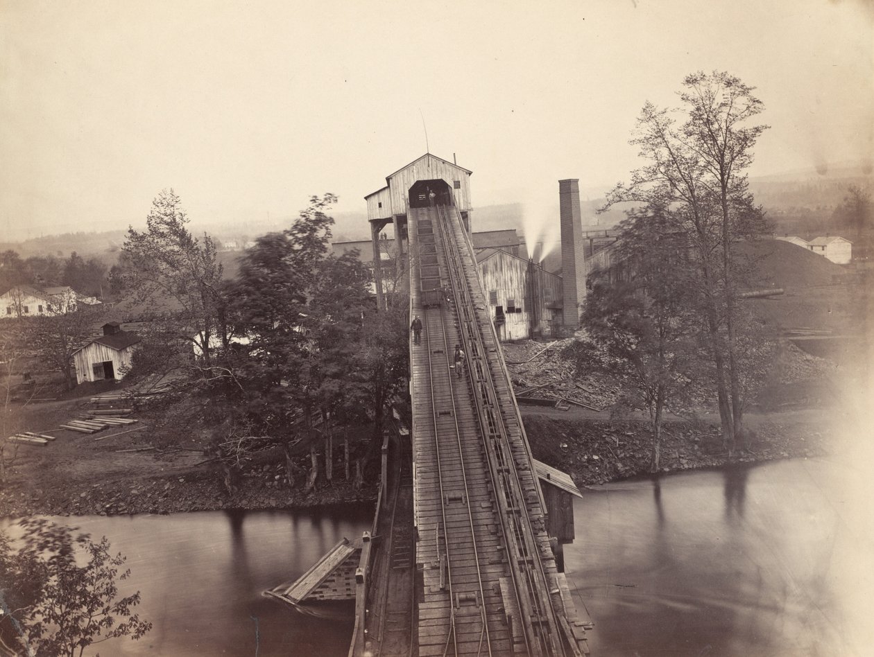 Von Storch Breaker, Del. & Hudson Canal Co., c. 1863-1865。 作： トーマス・H・ジョンソン