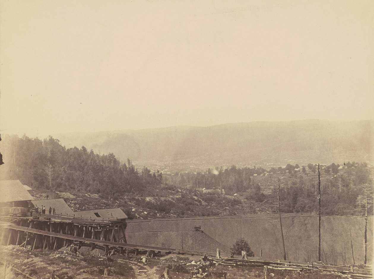 フォン・ストーチ・ブレーカー、デル＆ハドソン運河社、c.1863-1865年（写真） 作： トーマス・H・ジョンソン