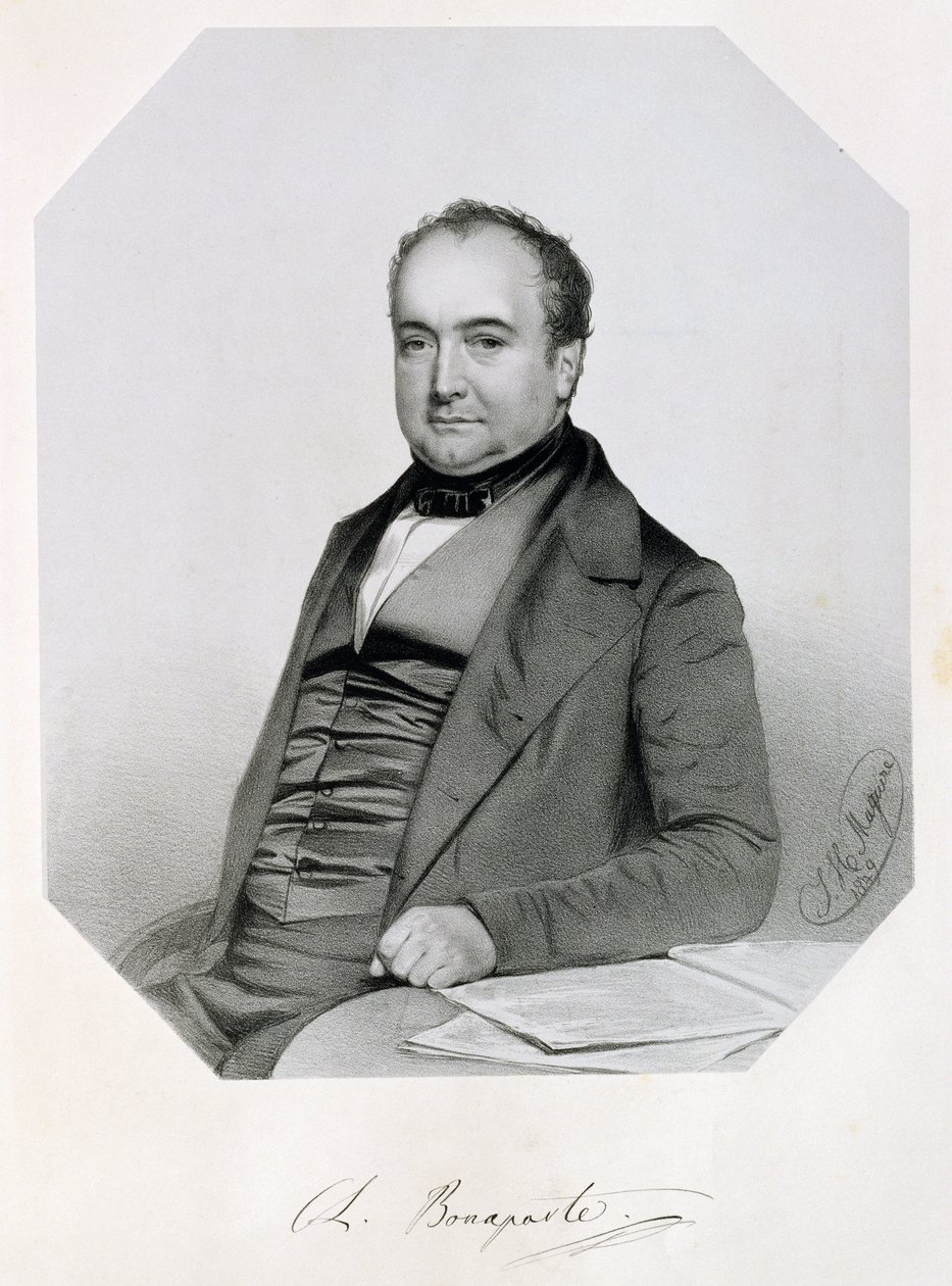 チャール・ルシアン・ジュール・ローラン・ボナパルト、カニーノの王子とムジニャーノ（1803-57）1850 作： トーマス・ハーバート・マグワイア