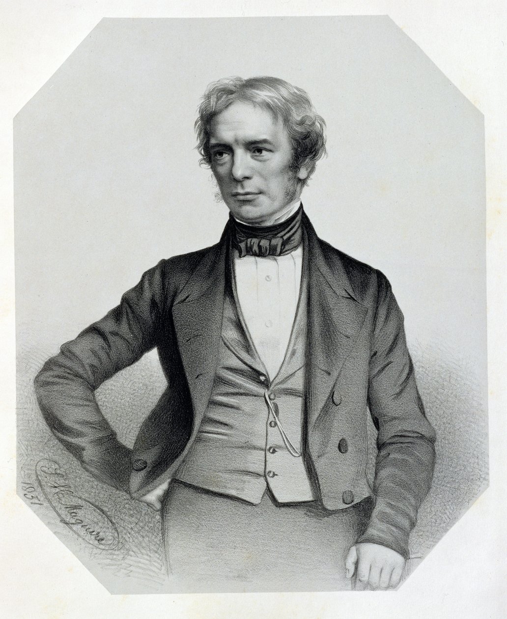 マイケル・ファラデー（1791-1867）1851 作： トーマス・ハーバート・マグワイア
