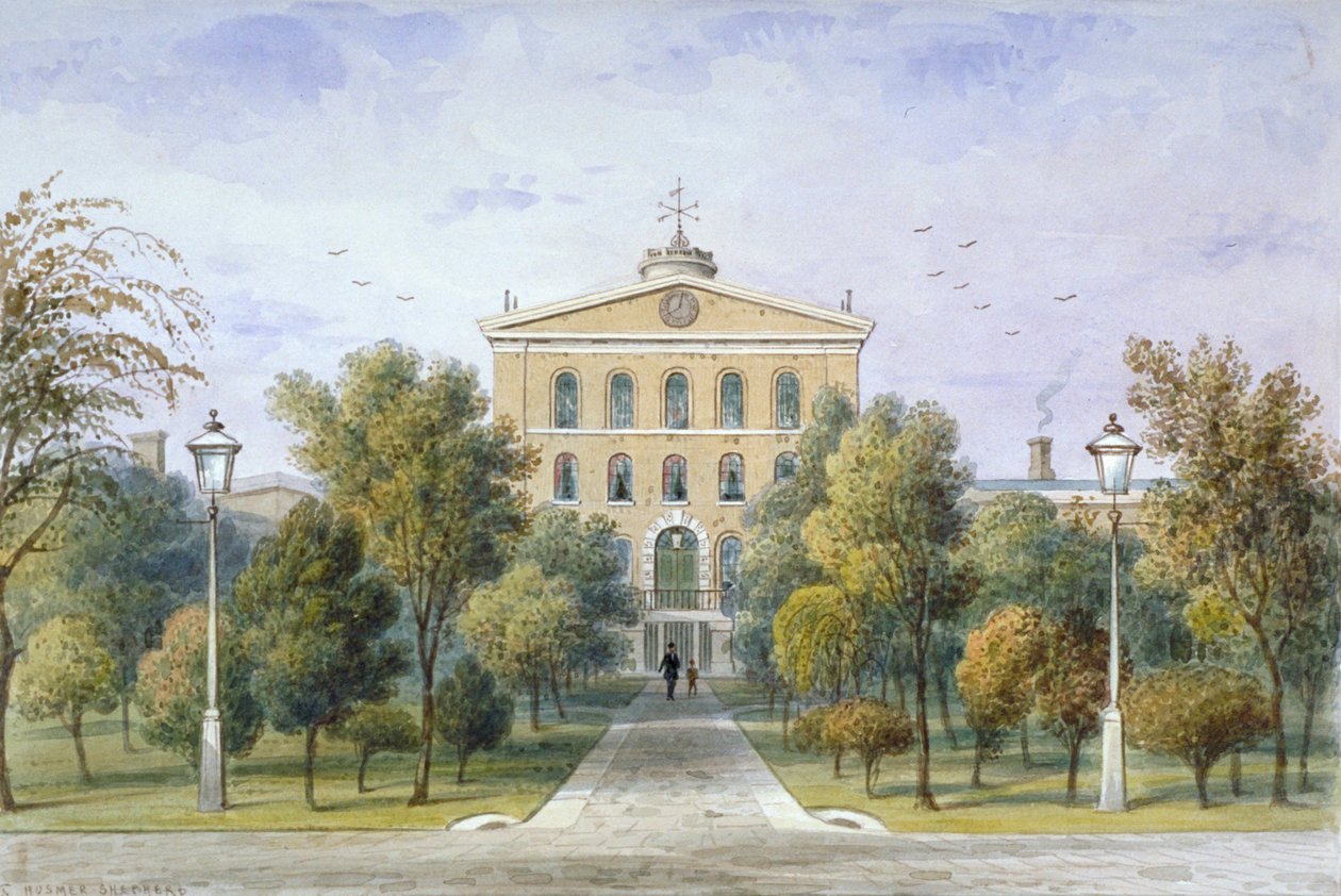 Tothill Fields の Bridewell 刑務所、ウェストミンスター、ロンドン、c1850 作： トーマス・ホスマー・シェパード