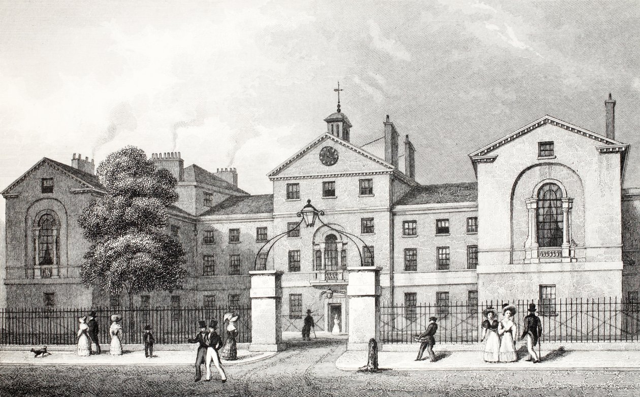 ミドルセックス病院、「ロンドンと19世紀の環境」パブから。 Jones und Co.、1827-1829 作： トーマス・ホスマー・シェパード