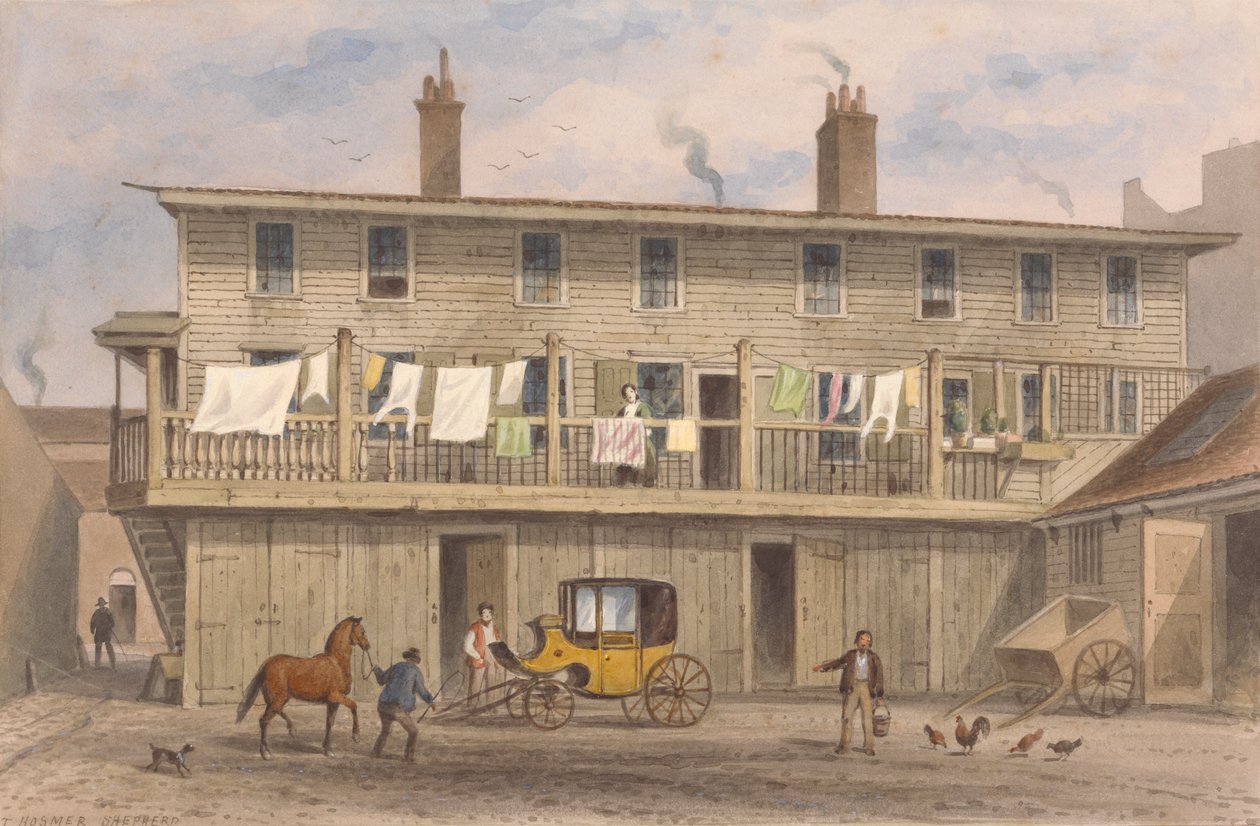 The Vine Inn, Vine Yard, Aldersgate in the City of London 作： トーマス・ホスマー・シェパード