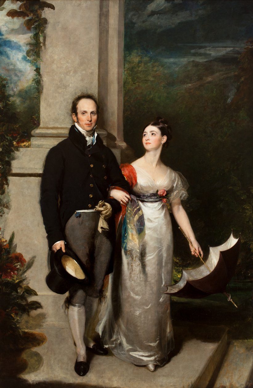 ジェームズ・ダンロップ夫妻 1825年頃（油彩・キャンバス） 作： トーマス・ローレンス