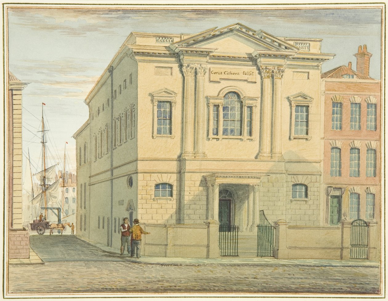 Assembly Rooms, Prince Street（水彩・紙 作： トーマス・リーソン・ザ・エルダー・ロウボタム
