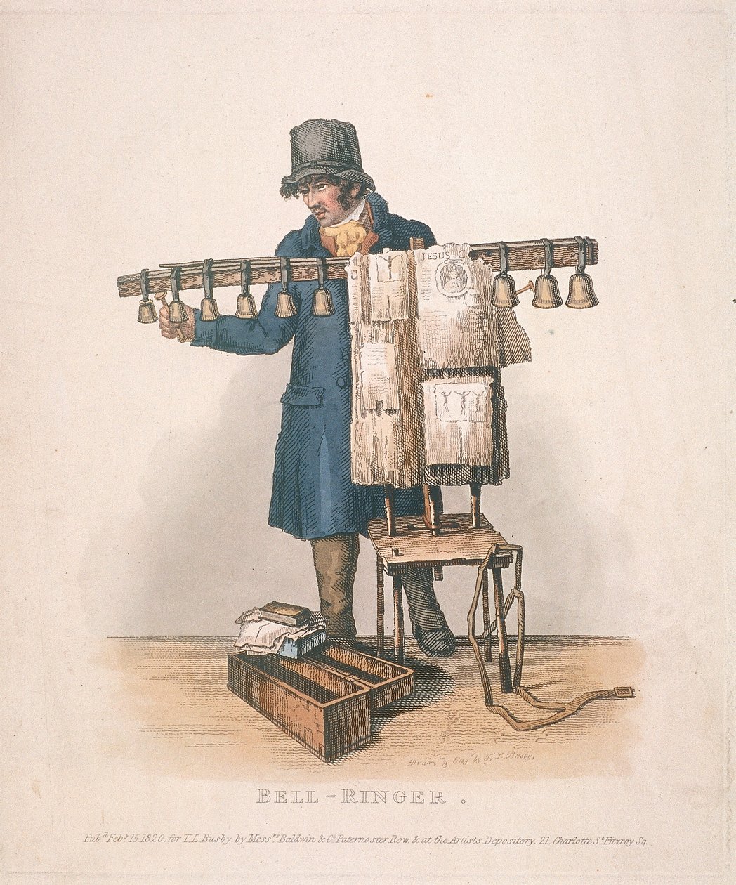 鐘を鳴らす人、1820 年 作： トーマス・ロード・バスビー
