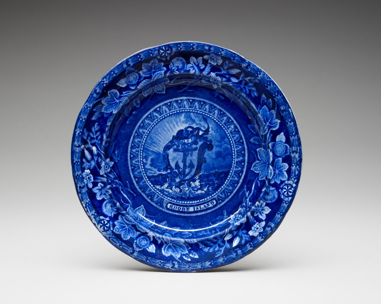 プレート、c。 1826-1835（転写印刷された鉛釉陶器） 作： トーマス・マイヤー