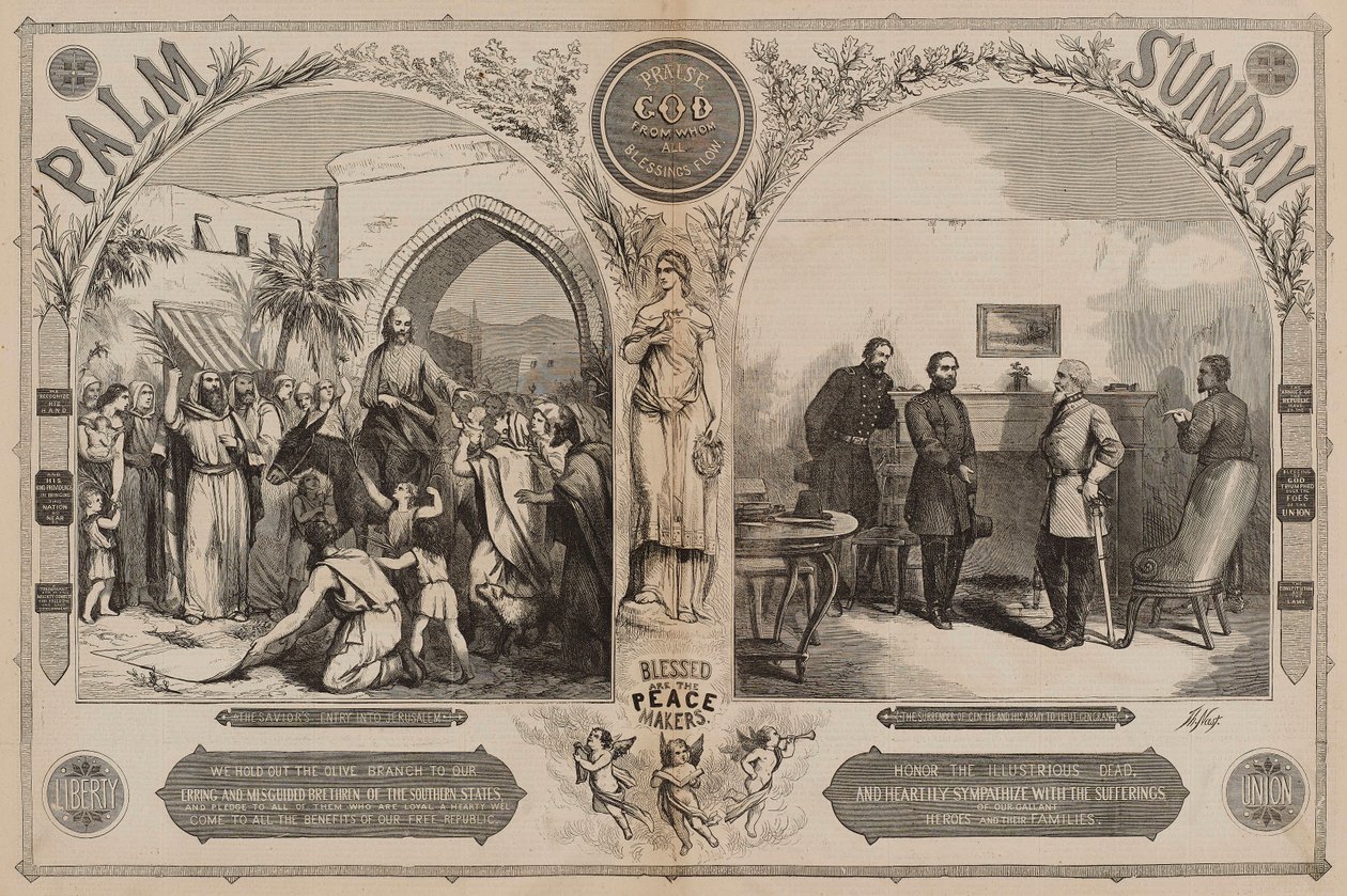 パーム・サンデー（5月20日、ハーパーズ・ウィークリー誌より 作： トーマス・ナスト