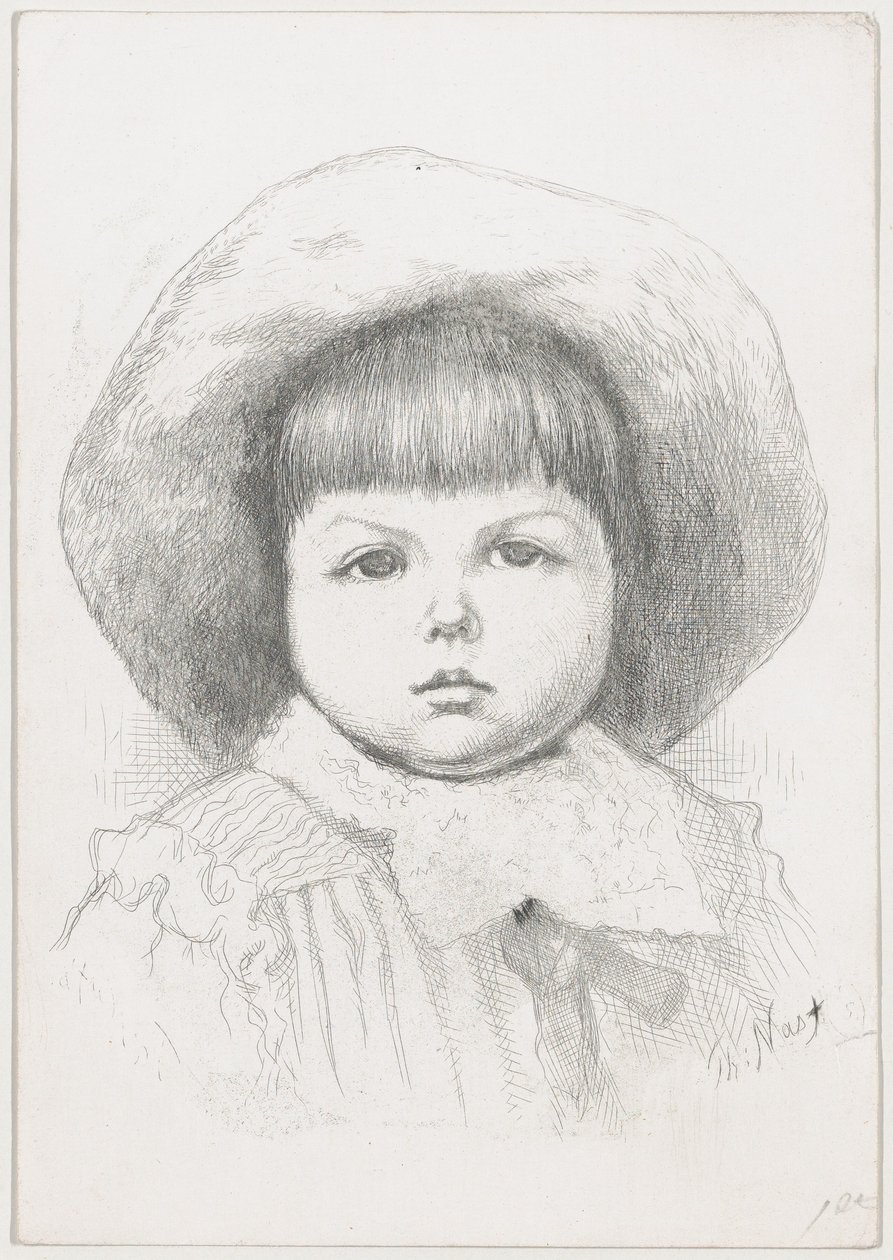 シリル・ナストの子供の肖像、1879年以降、1879年以降。 作： トーマス・ナスト