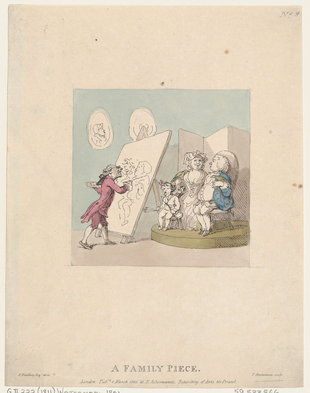 家族の作品、1803 年 3 月 1 日、1803 年 3 月 1 日。 作： トーマス・ローランドソン