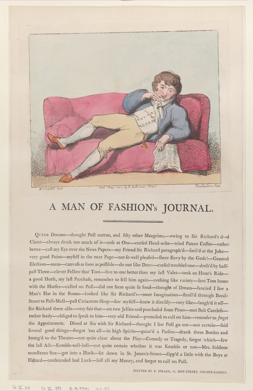 ファッション誌、1802 年 5 月 1 日、1802 年 5 月 1 日。 作： トーマス・ローランドソン