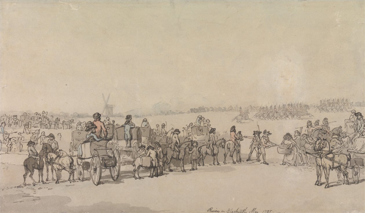1785年5月のブラックヒースに関する回顧録 作： トーマス・ローランドソン