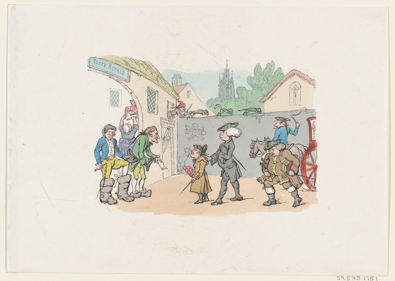 外国の部分へのツアー、1807 ., 1807 . 作： トーマス・ローランドソン