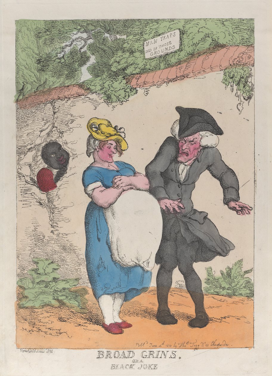 Broad Grins, or a Black Joke, June 4, 1812., June 4, 1812. 作： トーマス・ローランドソン