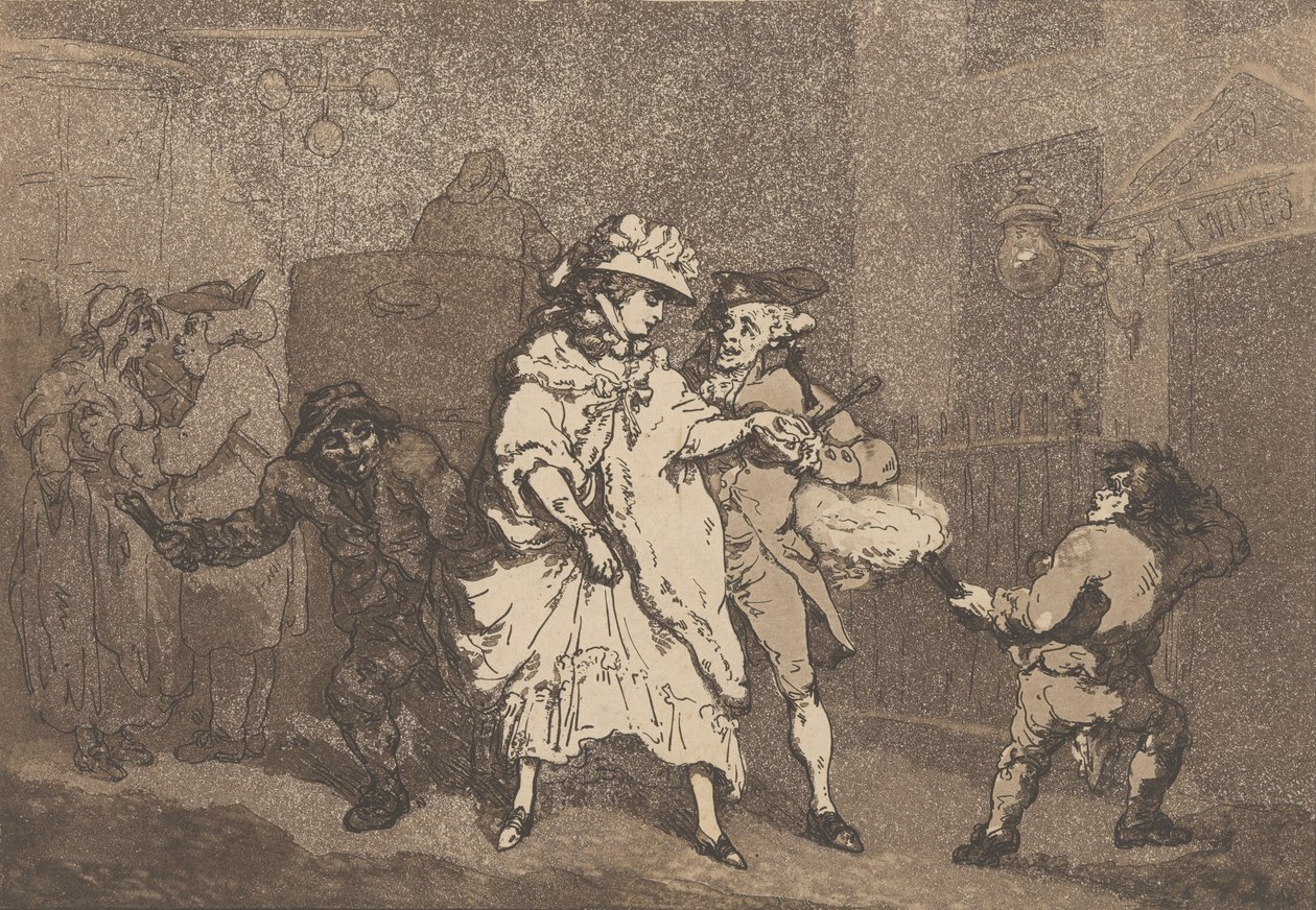 礼儀正しさ、1787年、1787年。 作： トーマス・ローランドソン