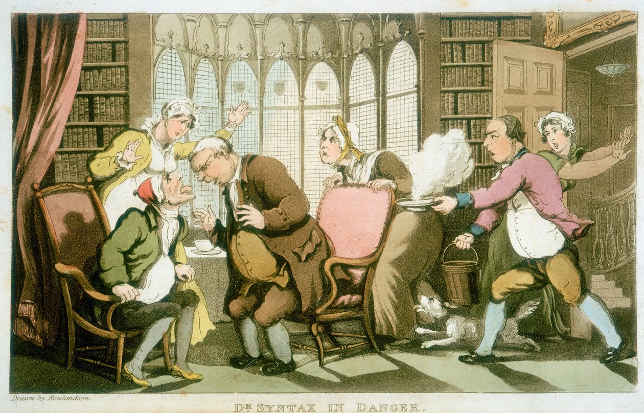 「Dr Syntax in Danger」、1820年 作： トーマス・ローランドソン