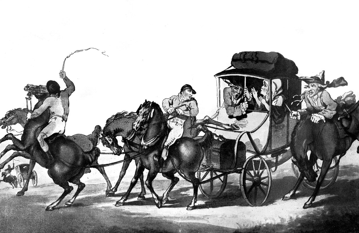 イギリスの旅行、またはドーバーからの最初のステージ、1785。 作： トーマス・ローランドソン