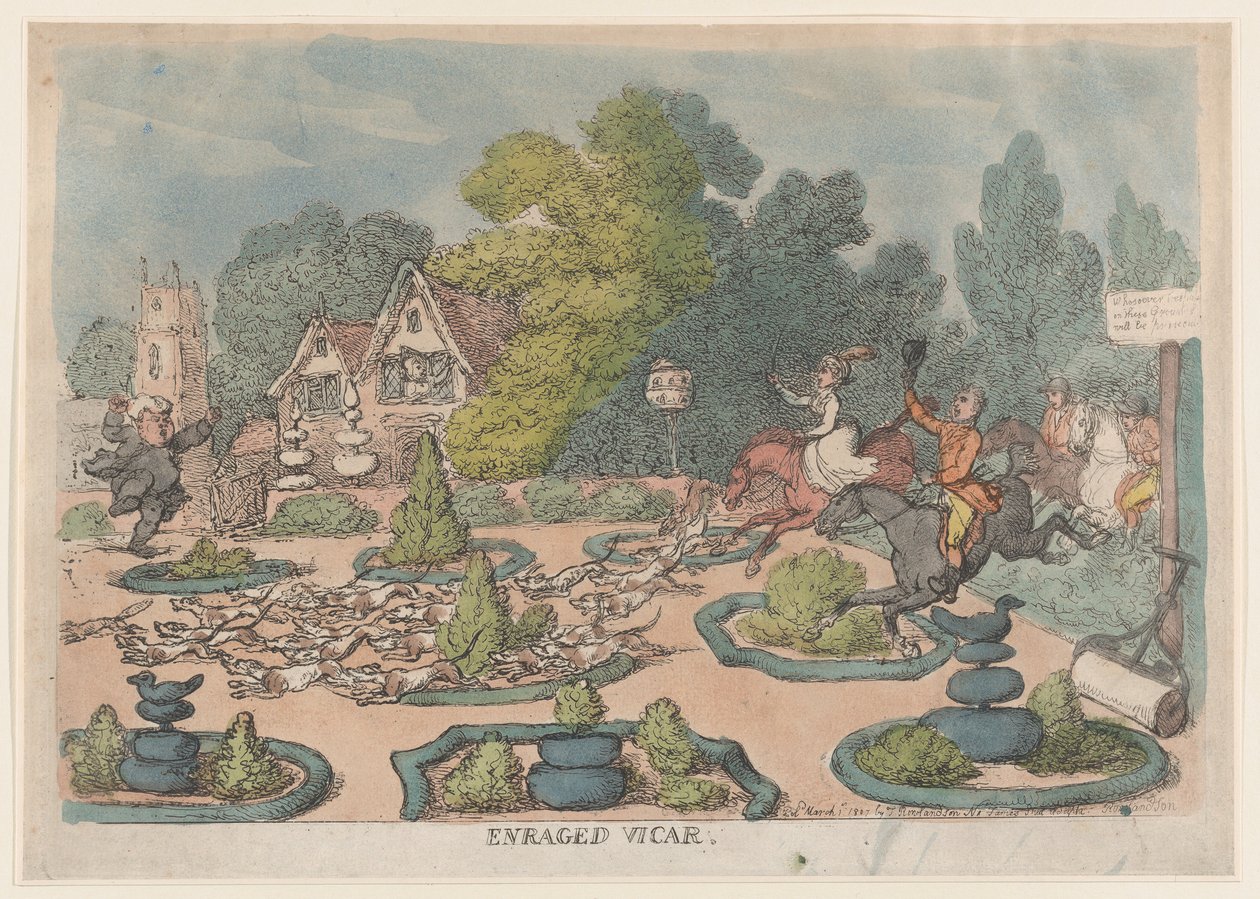 Enraged Vicar, March 1, 1807., March 1, 1807. 作： トーマス・ローランドソン