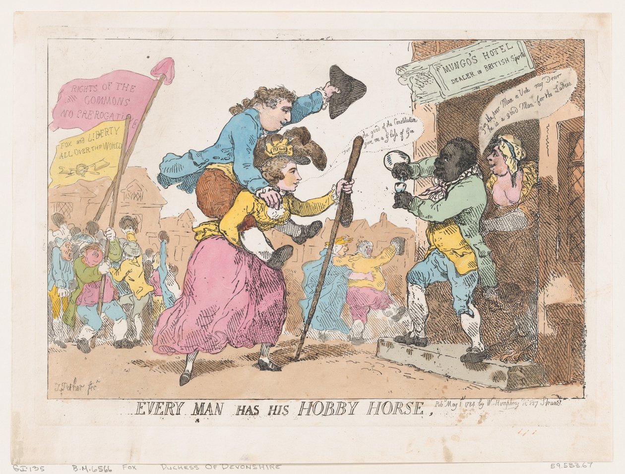 Every Man Has His Hobby Horse, May 1, 1784. 作： トーマス・ローランドソン