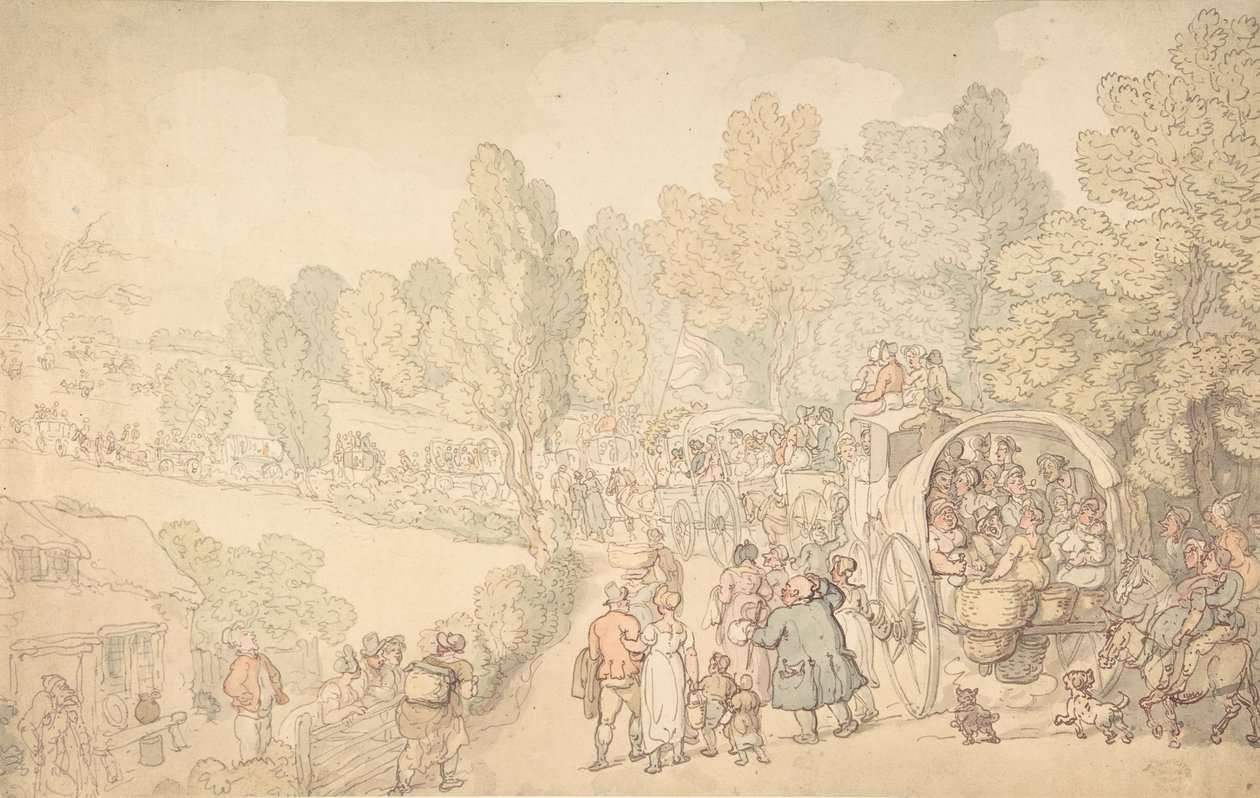 フェアロップ フェア、エセックス、カリフォルニア州。 1816年。 作： トーマス・ローランドソン