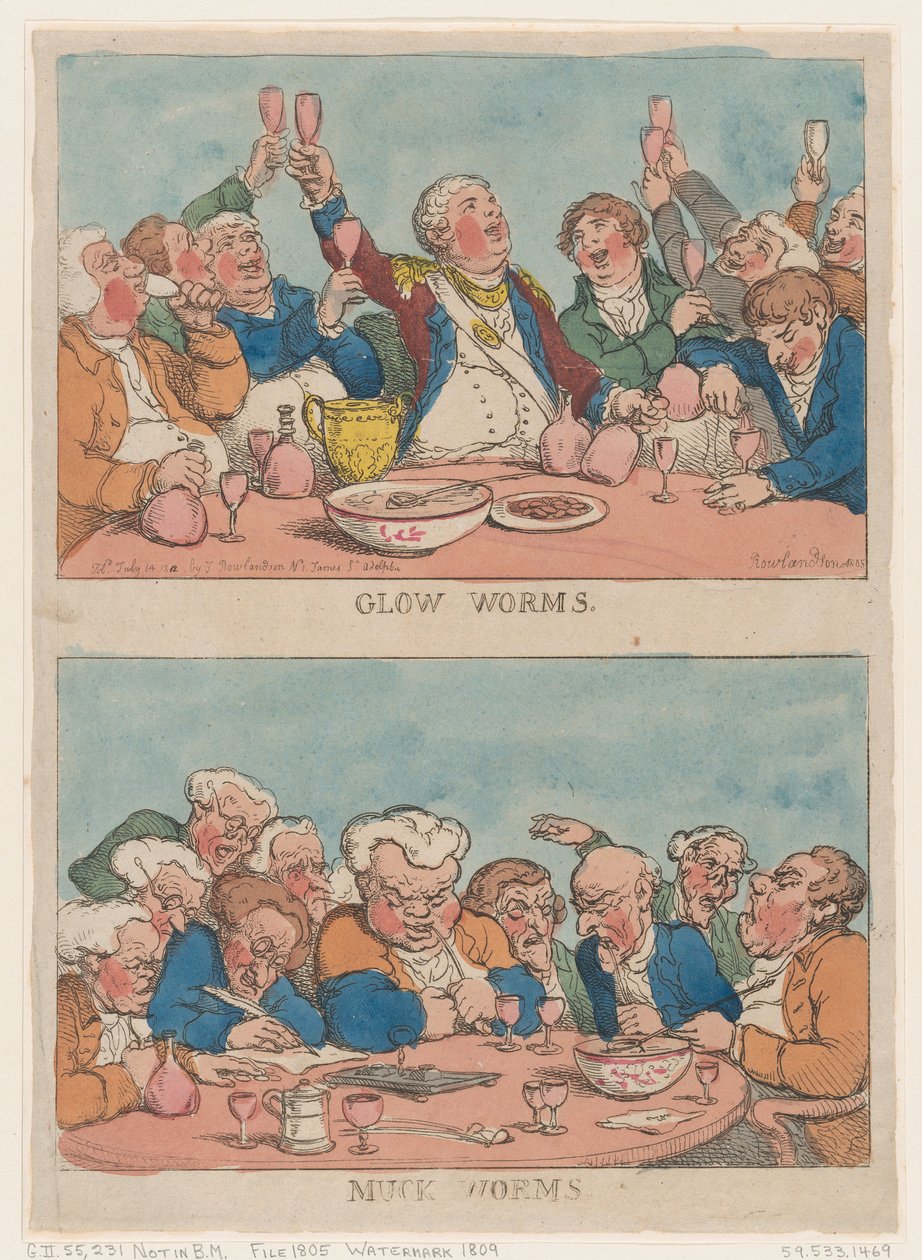 グローワーム、マックワーム、1812.、1812. 作： トーマス・ローランドソン