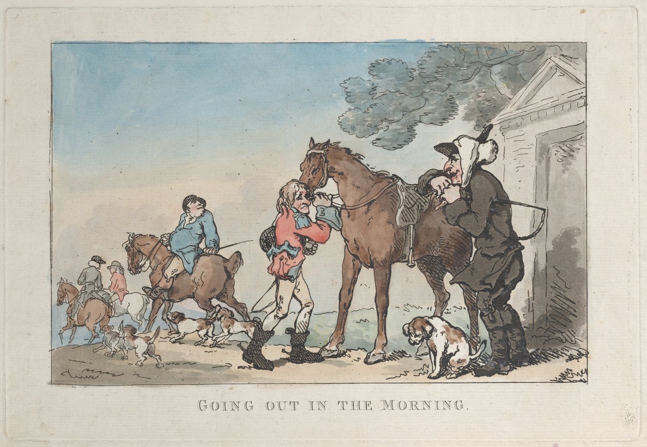 朝の外出, 1787., 1787. 作： トーマス・ローランドソン
