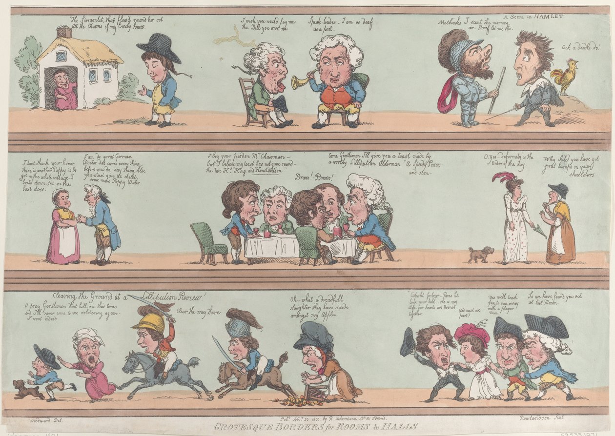 Grotesque Borders for Rooms & Halls, [November 20, 1800], reprint., [November 20, 1800], reprint. 作： トーマス・ローランドソン