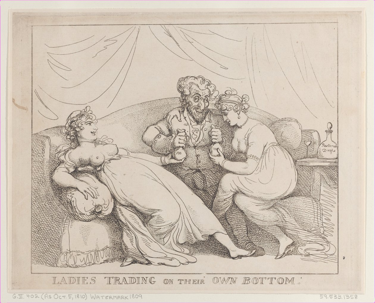Ladies Trading on Their Own Bottom, October 5, 1810., October 5, 1810.    1151921   ja       japanese Successfully Translated  Original: 20aec401021e Translat: 20aec401021e 1431596 ja japanese Successfully Translated Original: Portrait of the Amsterdam Bre 作： トーマス・ローランドソン