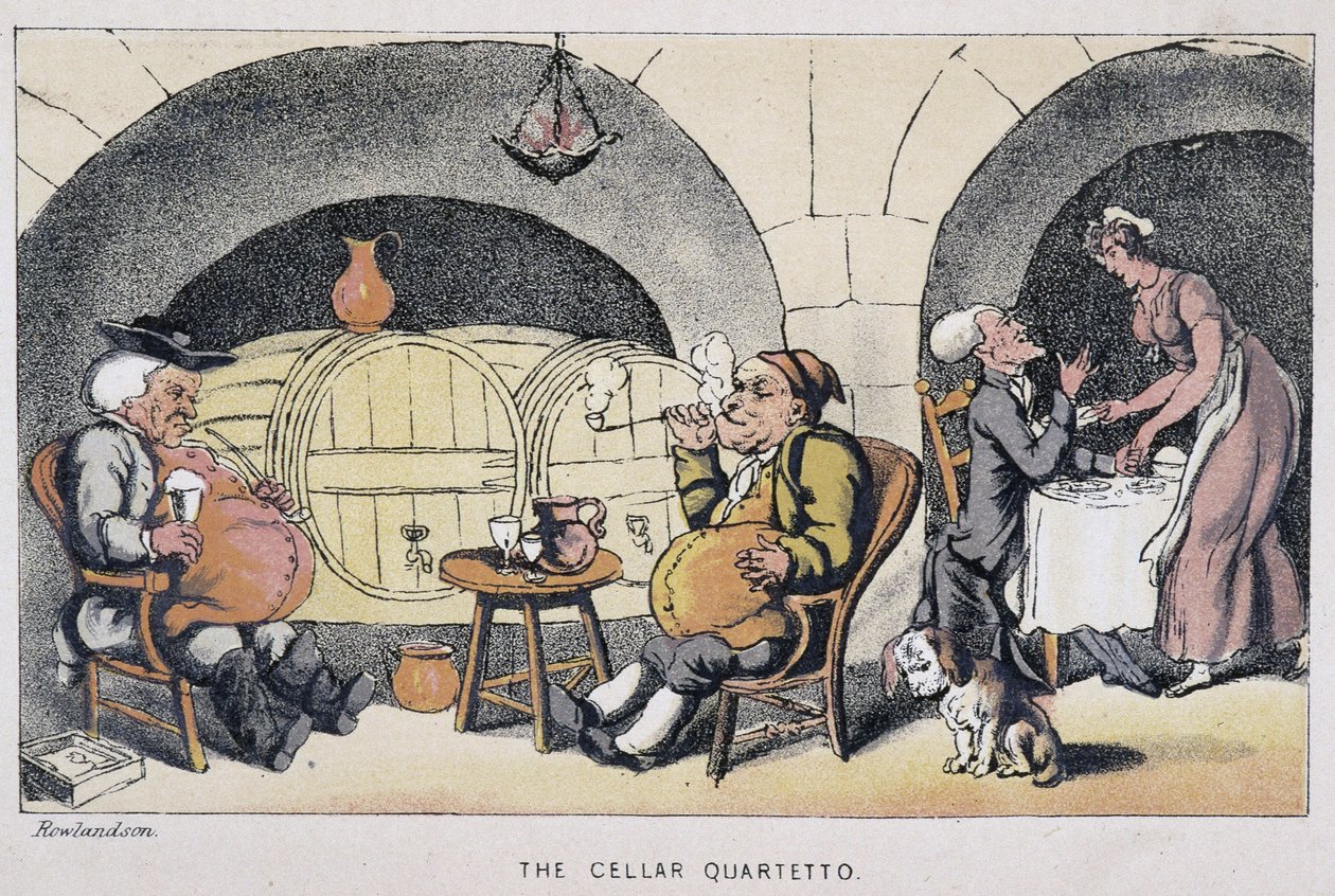Le docteur dans un cellar ou un cave - in "Doctor Syntax