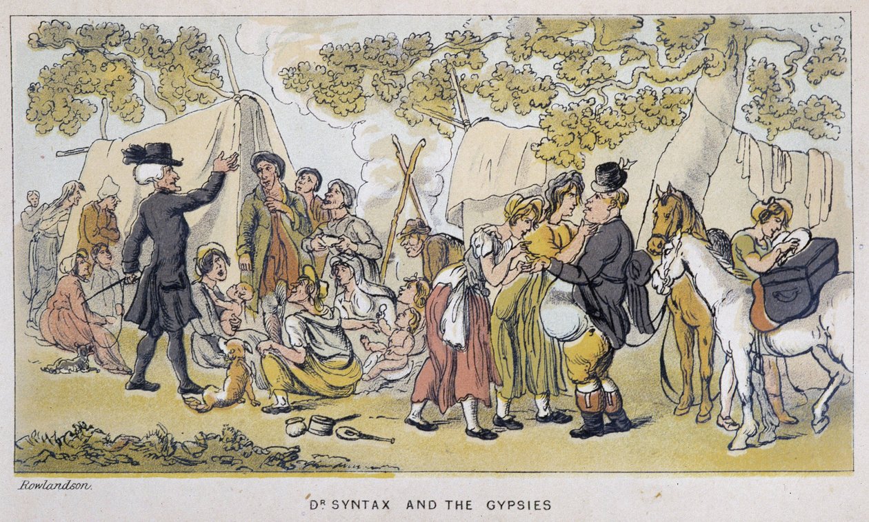 Le docteur et les Gypsies (ou Romanichels) - in "Doctor Syntax