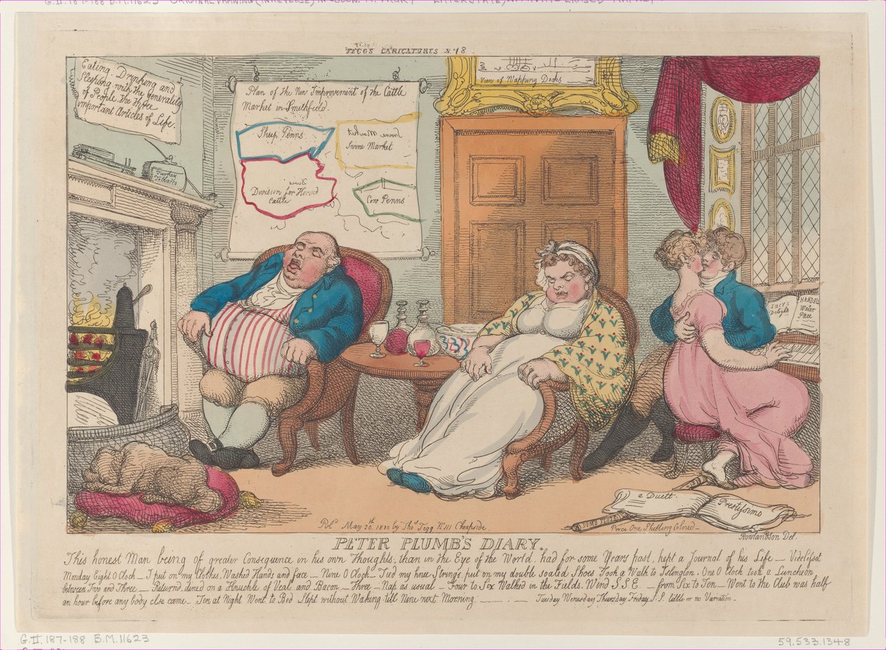 ピーター・プラムの日記、1810 年 5 月 20 日、1810 年 5 月 20 日。 作： トーマス・ローランドソン