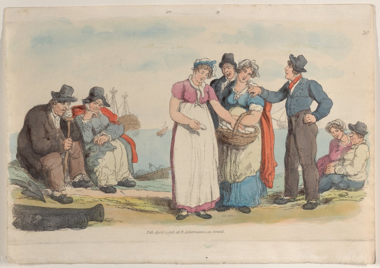 プレート 10、World in Miniature、1816 年より。, 1816. 作： トーマス・ローランドソン