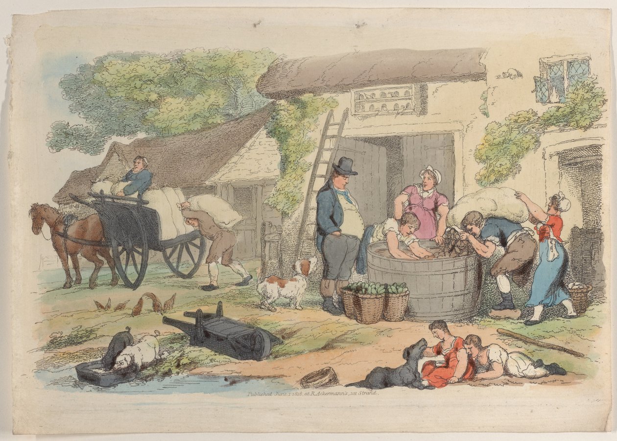 プレート 16、World in Miniature、1816 年より。, 1816. 作： トーマス・ローランドソン