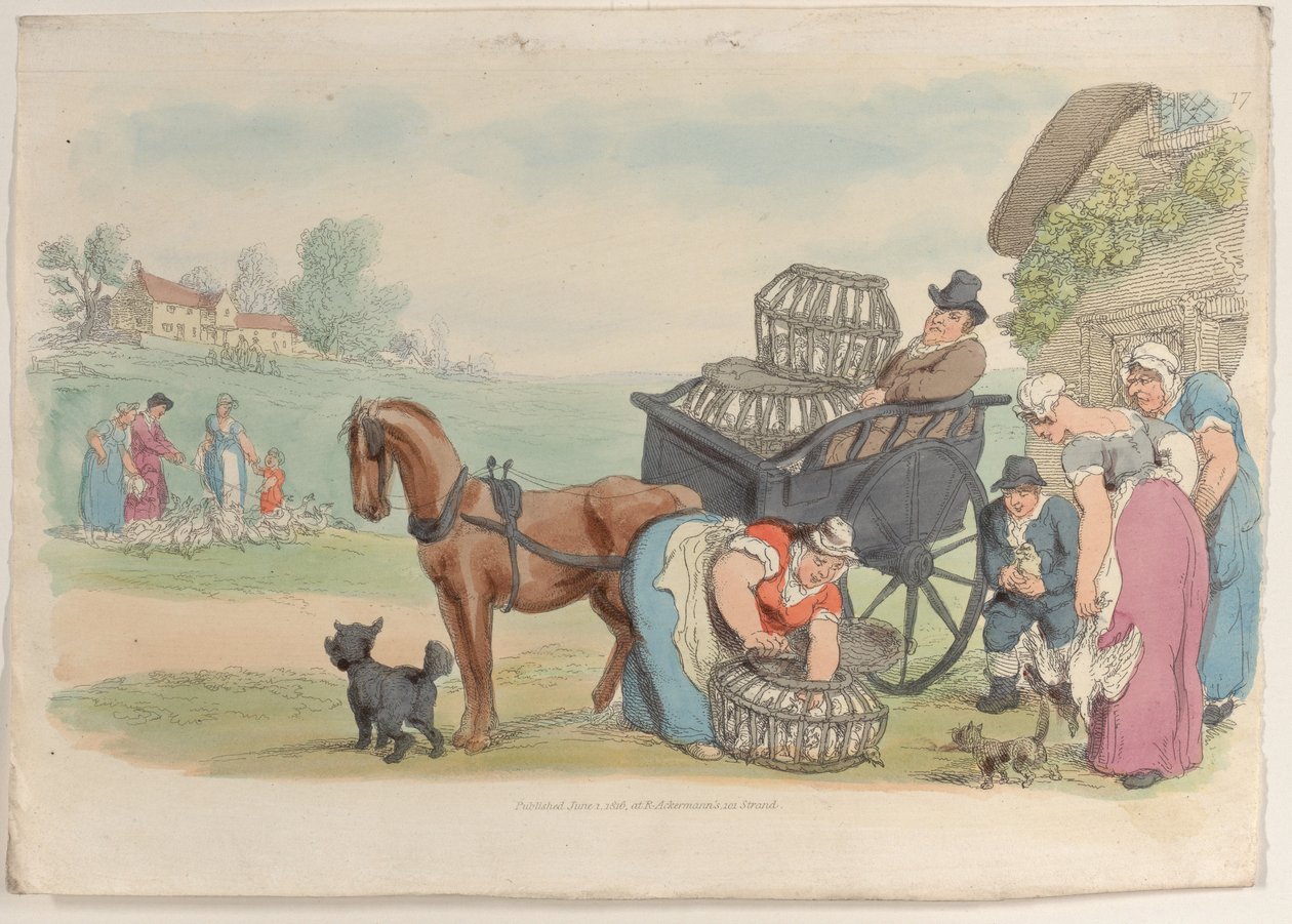 プレート 17、World in Miniature、1816 年より。, 1816. 作： トーマス・ローランドソン