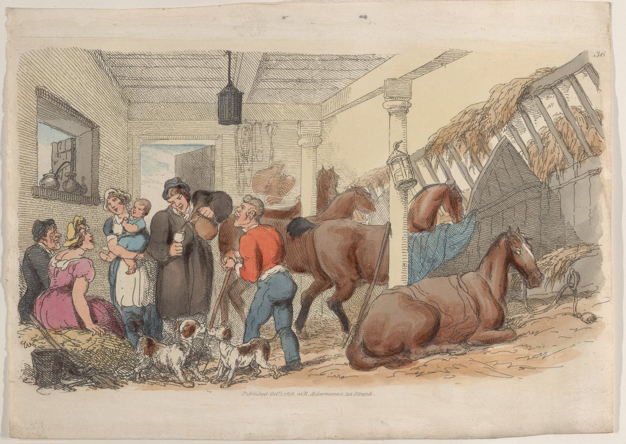 プレート 36、World in Miniature、1816 年より。, 1816. 作： トーマス・ローランドソン