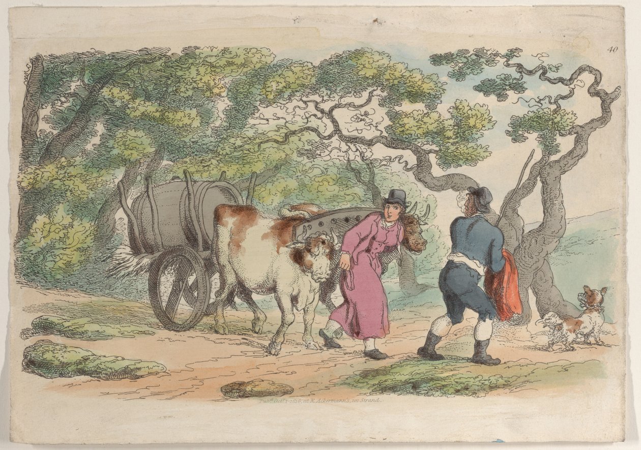 プレート 40、World in Miniature、1816 年より。, 1816. 作： トーマス・ローランドソン