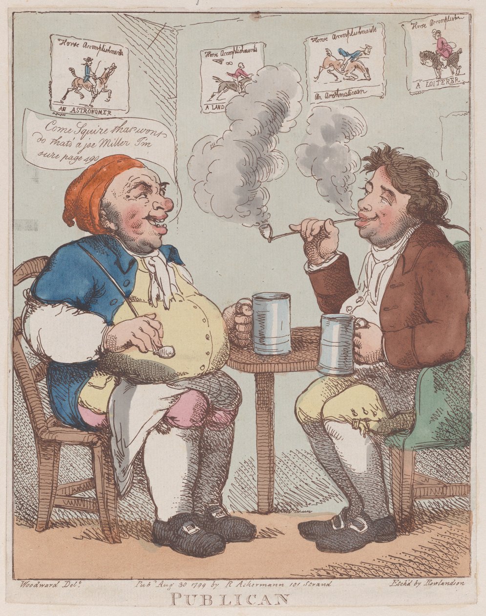 Publican、1799 年 8 月 30 日、1799 年 8 月 30 日。 作： トーマス・ローランドソン