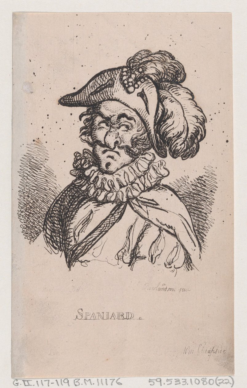スペイン人、1808 年 4 月、1808 年 4 月。 作： トーマス・ローランドソン