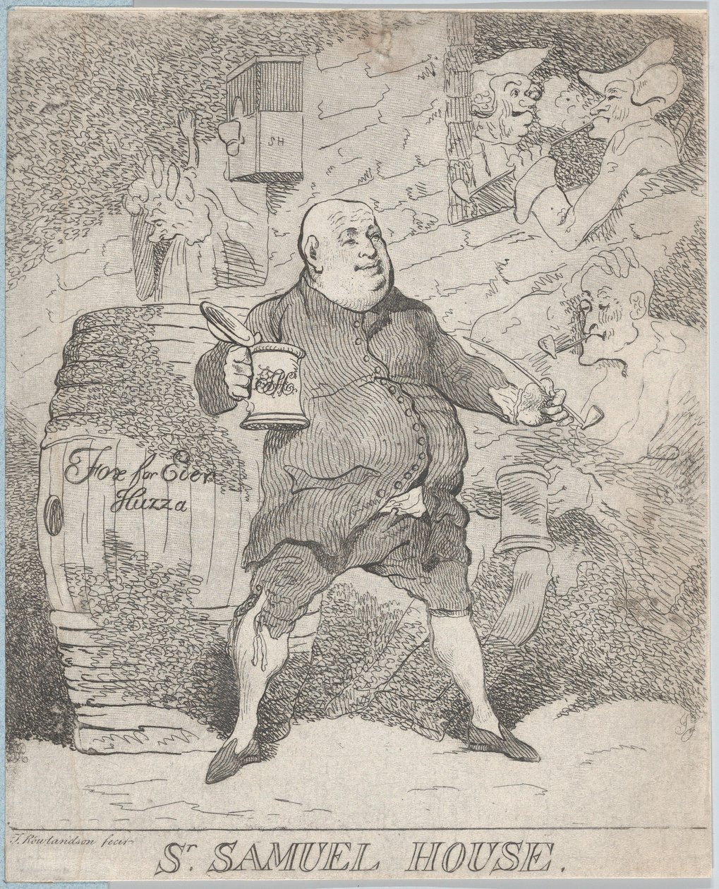 Sr. Samuel House、[1780] 再発行 1786-91.、[1780] 再発行 1786-91。 作： トーマス・ローランドソン